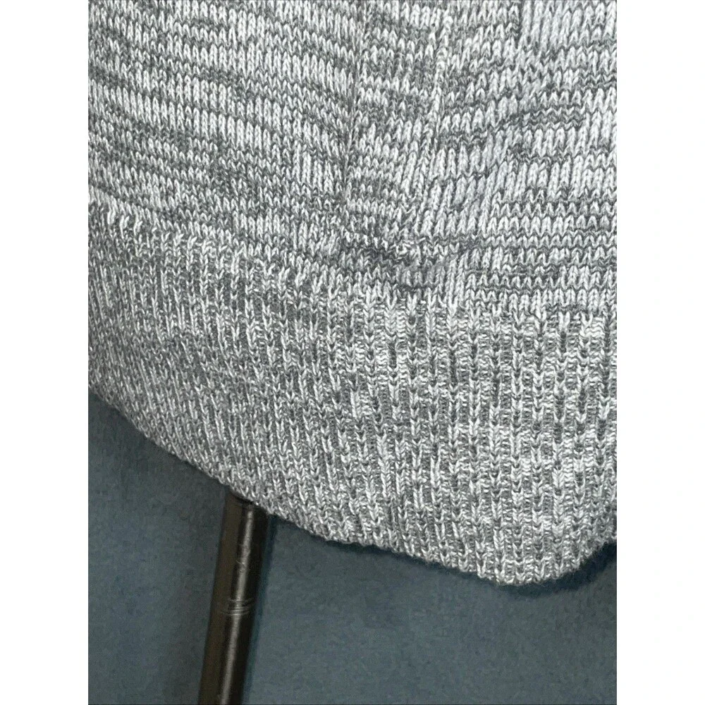 Avenue Plus Size Sweater 26/28 Gray White Marled Knit Hoodie Cozy Casual NWT‎